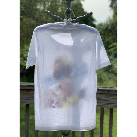 Vtg 1980s DISNEY CHARACTER FASHIONS MICKEY MOUSE MODE T-Shirt Medium Suitcase - Picture 8 of 10